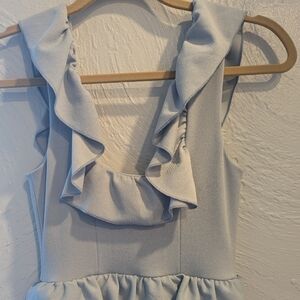 SHOW ME YOUR MUMU Steel Blue Greta Dress Size Small